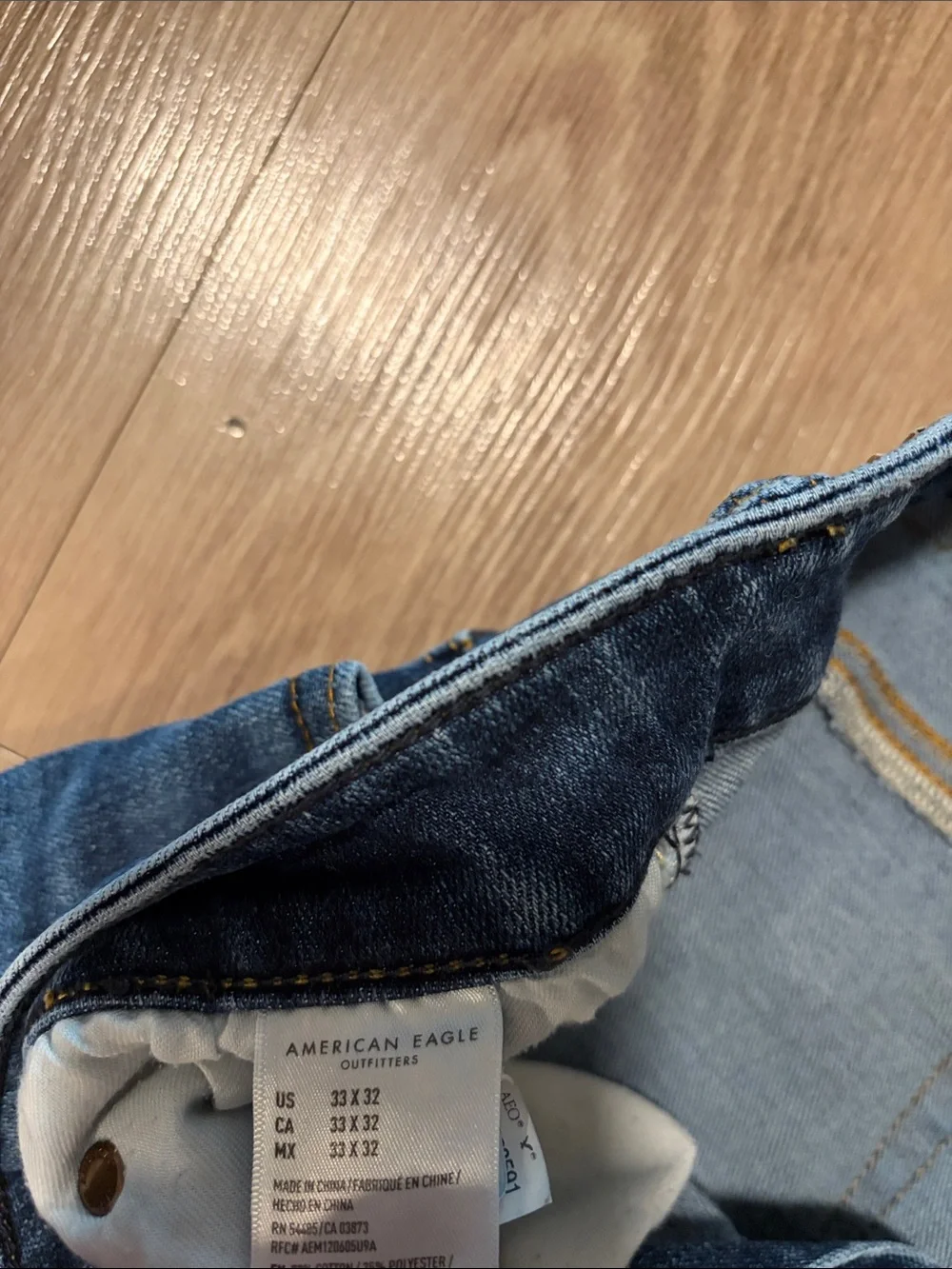 Men's American Eagle Slim Fit Jeans in Dark Blue